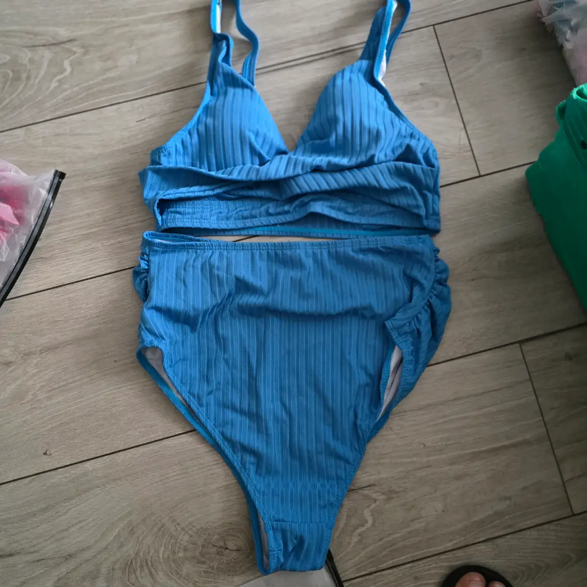 Blue bikini