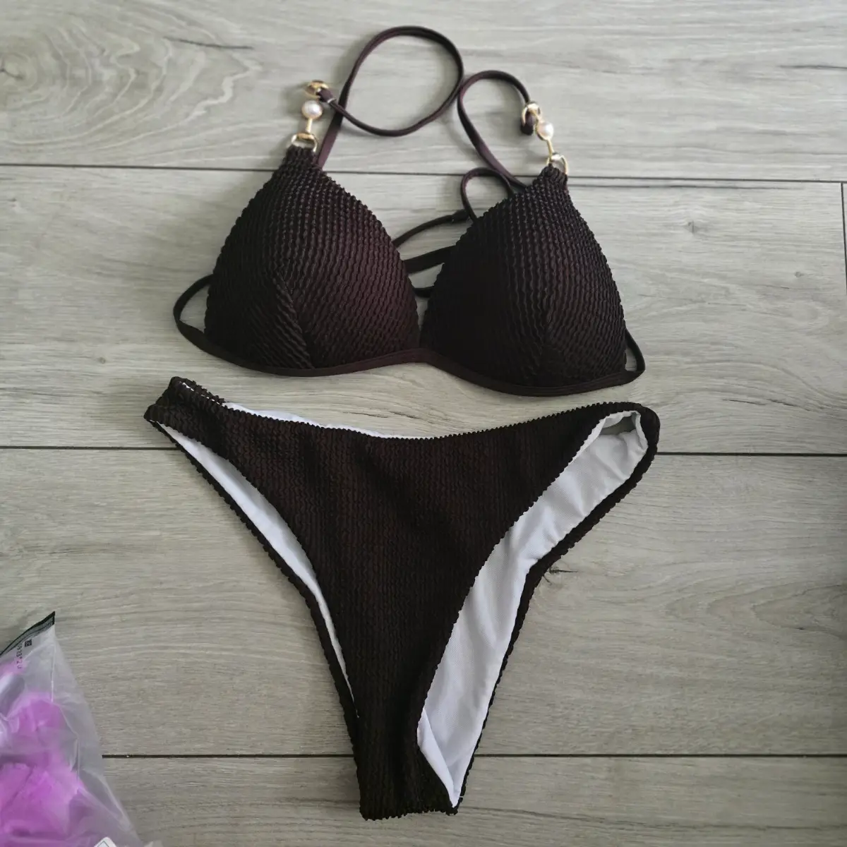 lovely brown bikini