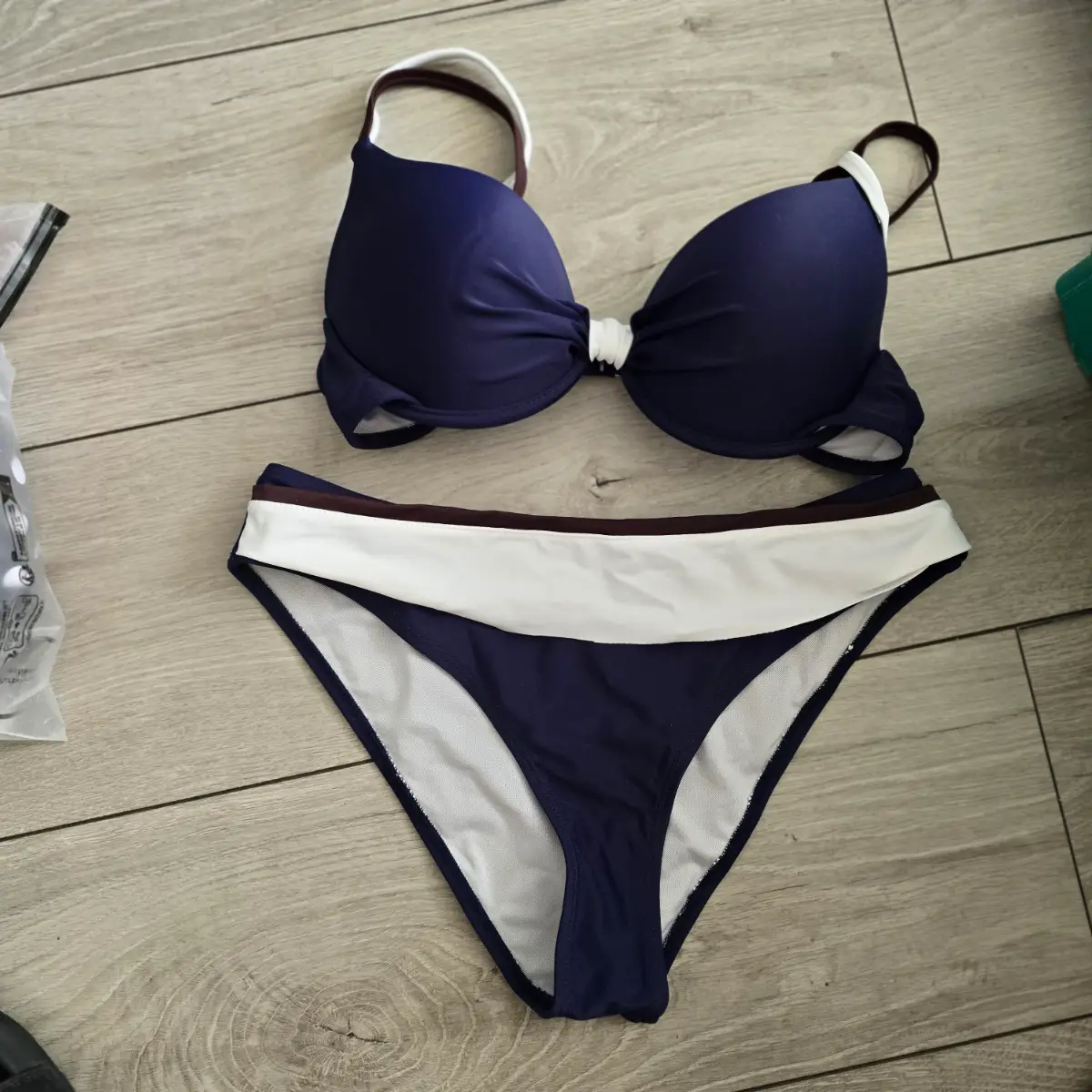 Blue and white lovely bikini