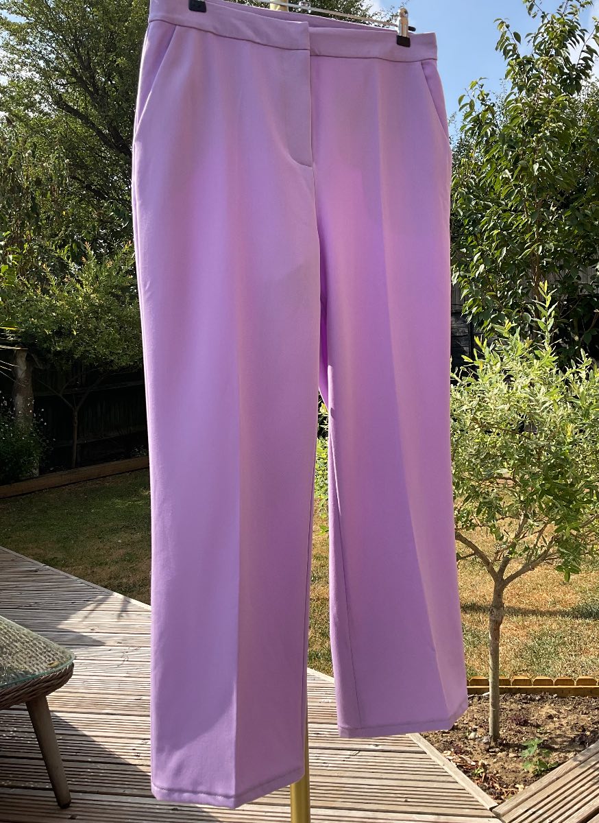 Joe Browns Lilac Trousers Size 14 Pockets