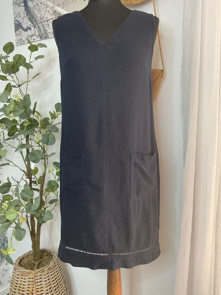 Next Linen Blend Summer Dress. Size 8 Petite. Relaxed Vibes