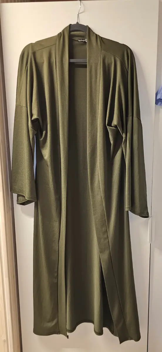Olive Longline Cardigan - 8/10- Boohoo Night