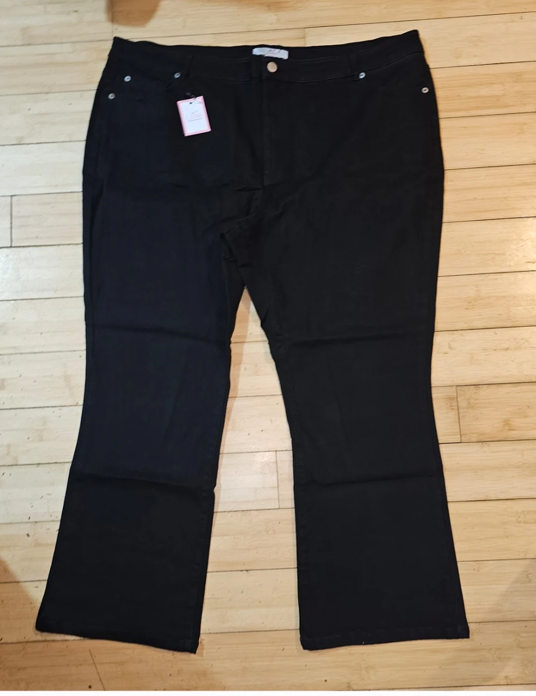 Black Flared Stretch Jeans - 26- Juliper
