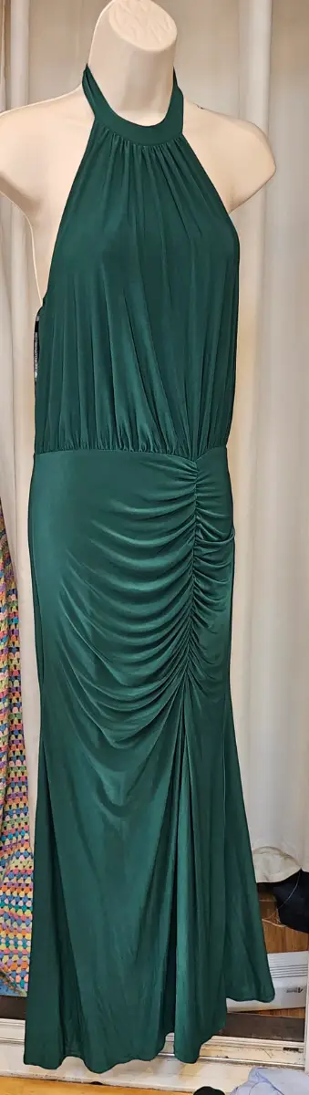 Dark Green long Evening Dress- 10- Chi Chi London