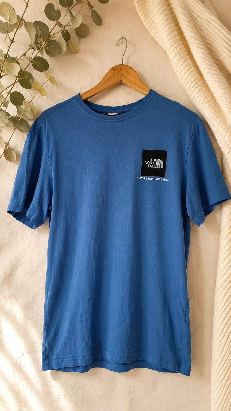 The North Face Men’s Blue Never Stop Exploring Logo T-Shirt Size M 0088