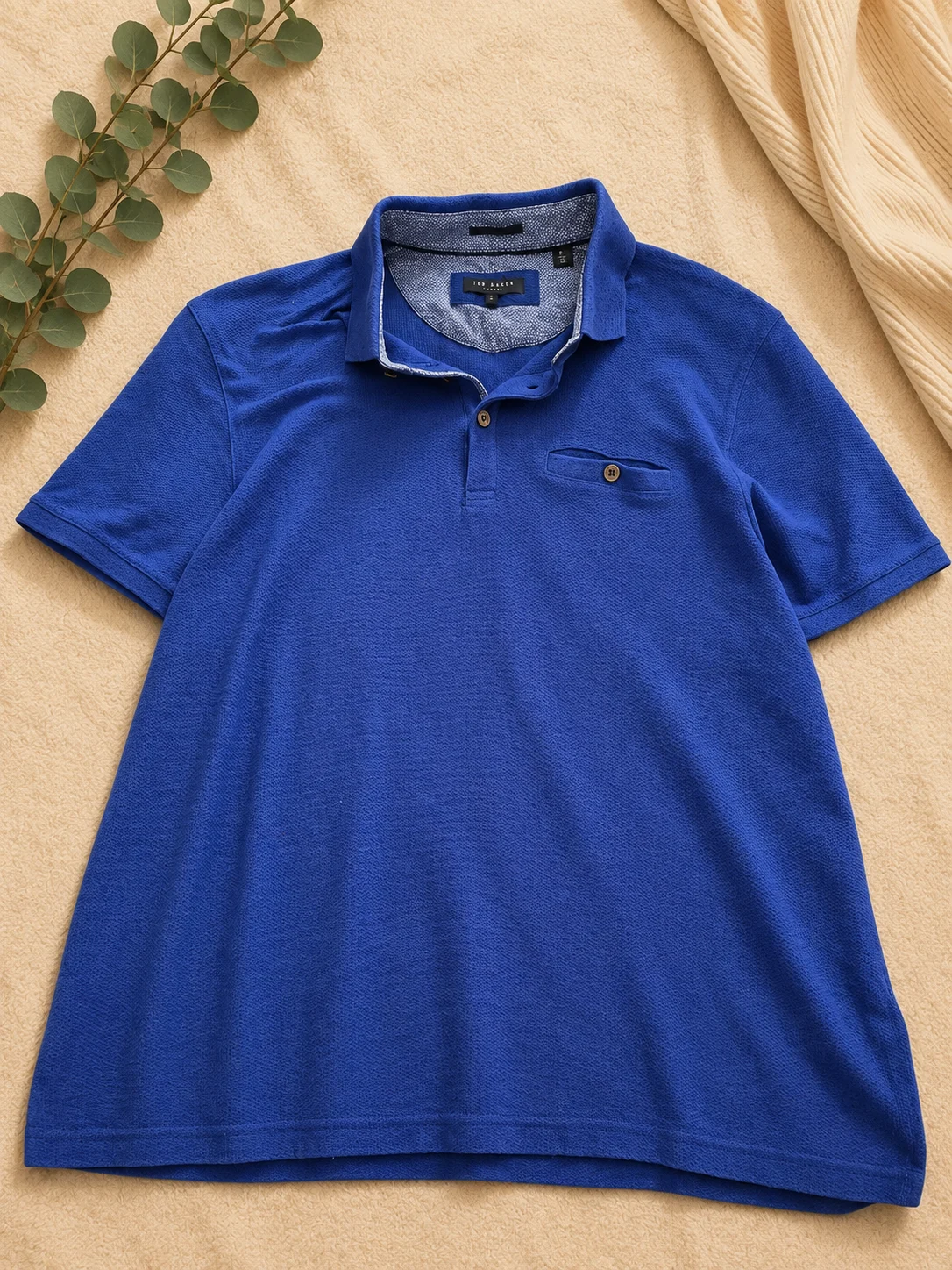 Navy textured ted baker tshirt