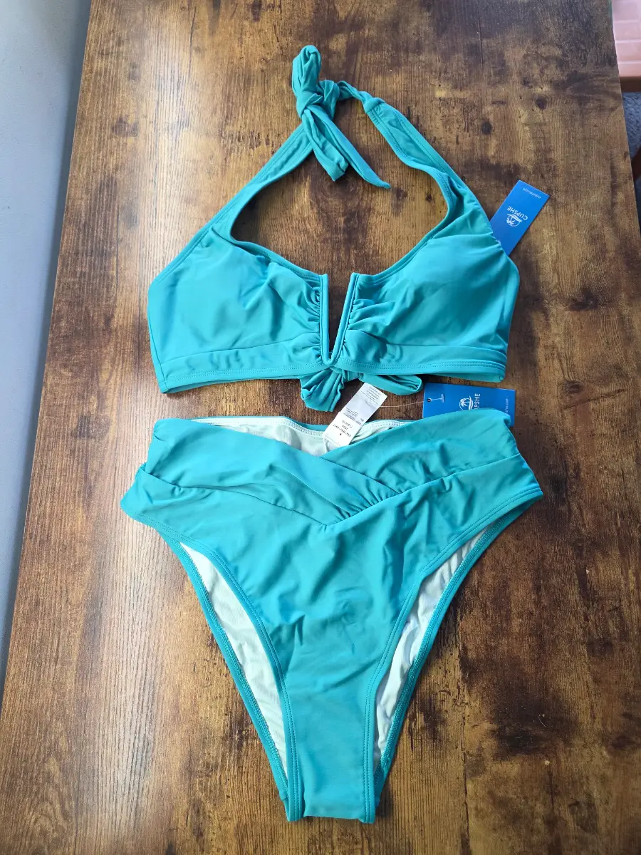 Cupshe green bikini swimsuit M UK12