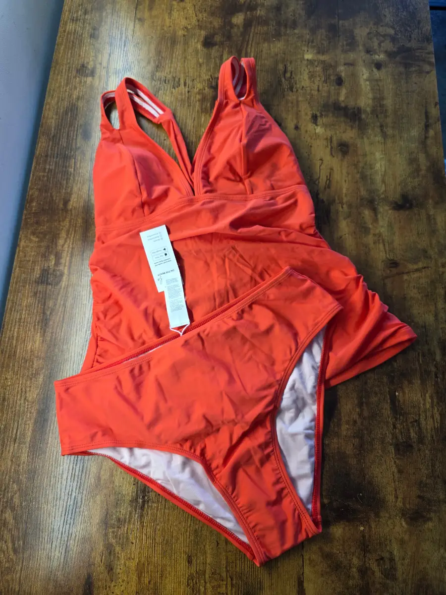 Cupshe coral tankini swimsuit M UK12