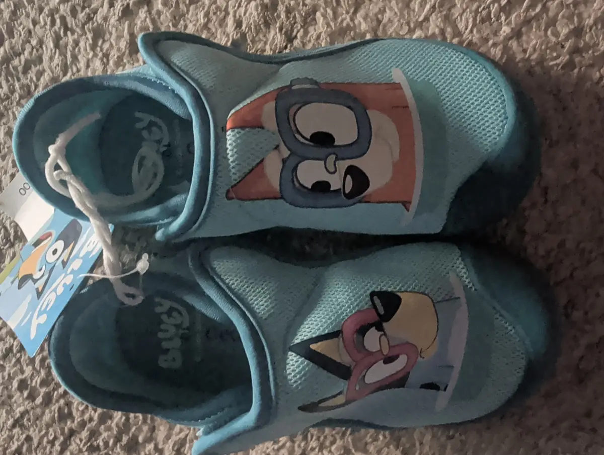 Unisex bluey summer shoes 10