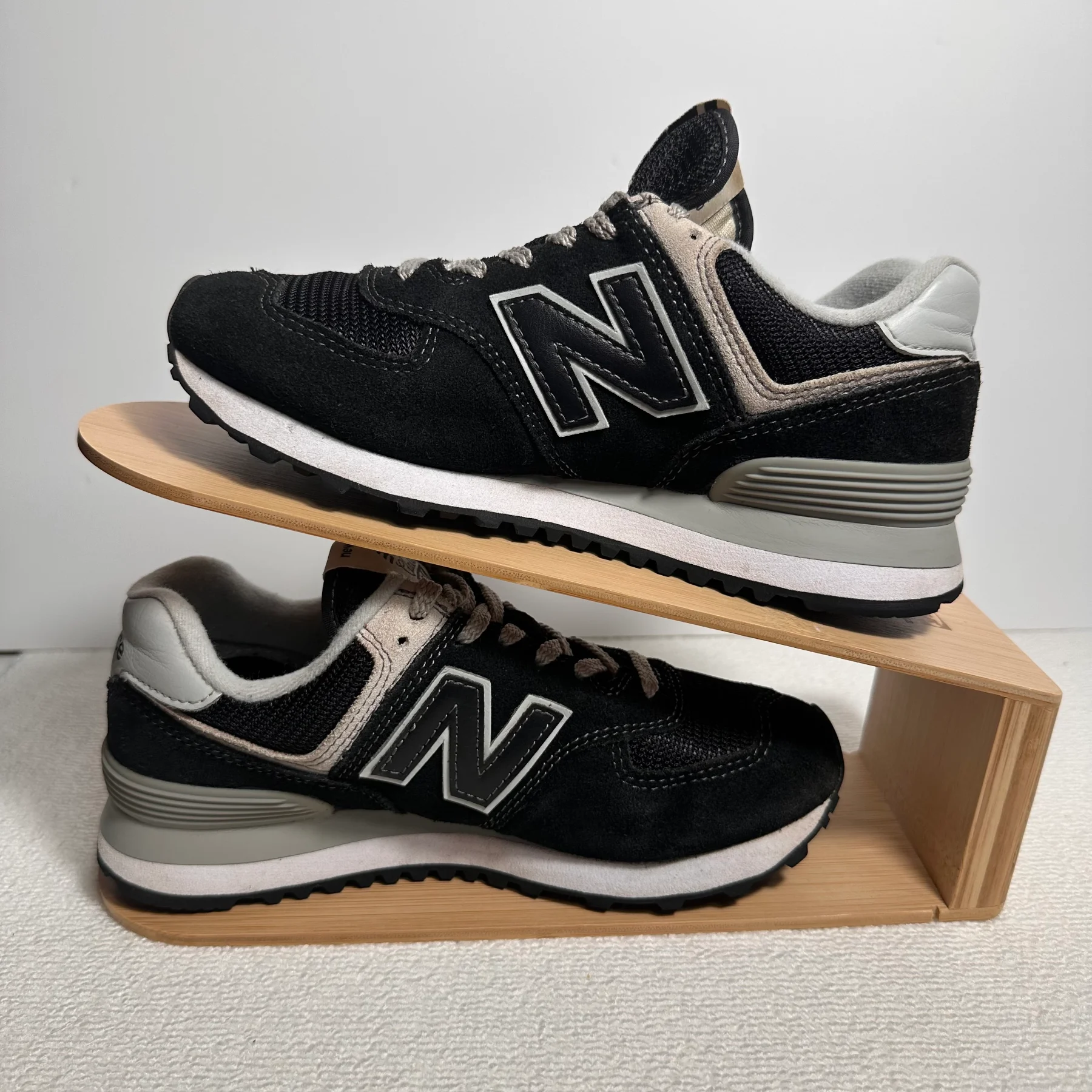 New Balance 574 Sport Trainers Black Gum MS574ARB UK 5.5 Fresh Foam