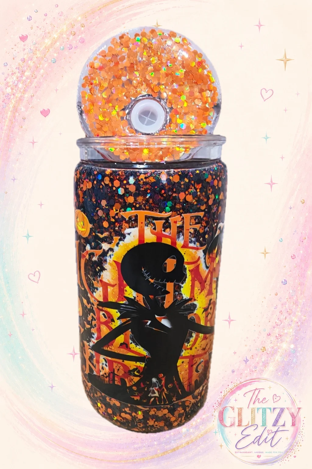 Jack Skeleton Snowglobe Tumbler 16oz