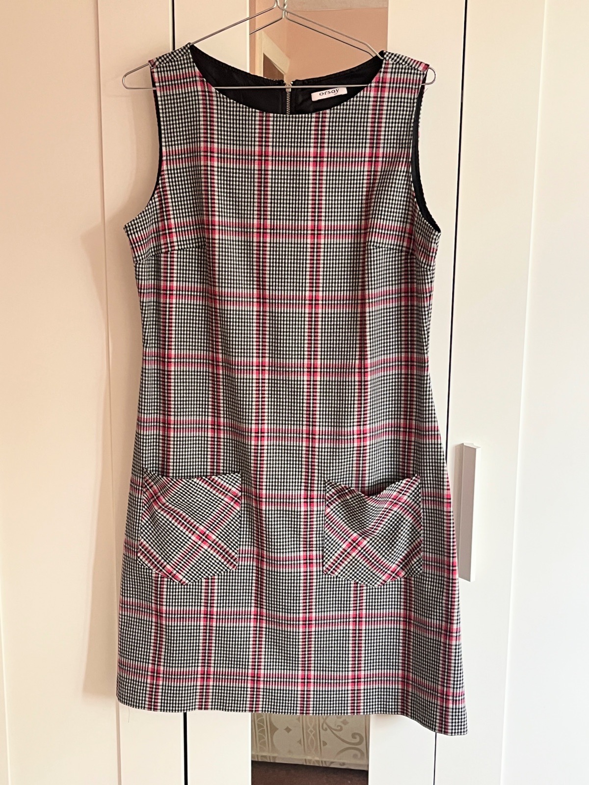 Orsay Check Pinafore Dress Size S