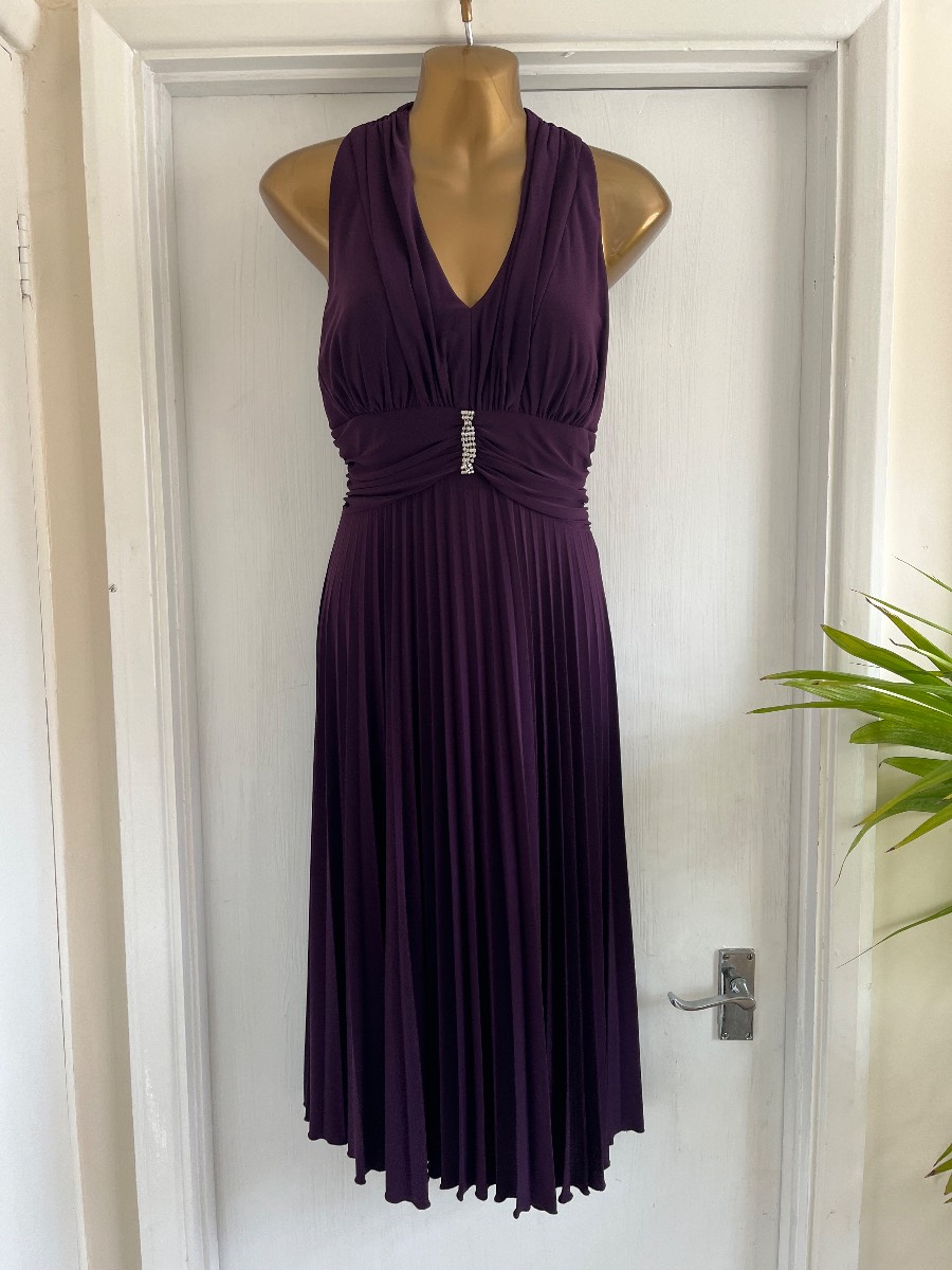 Jessica Howard size 10 purple cocktail party dress vgc
