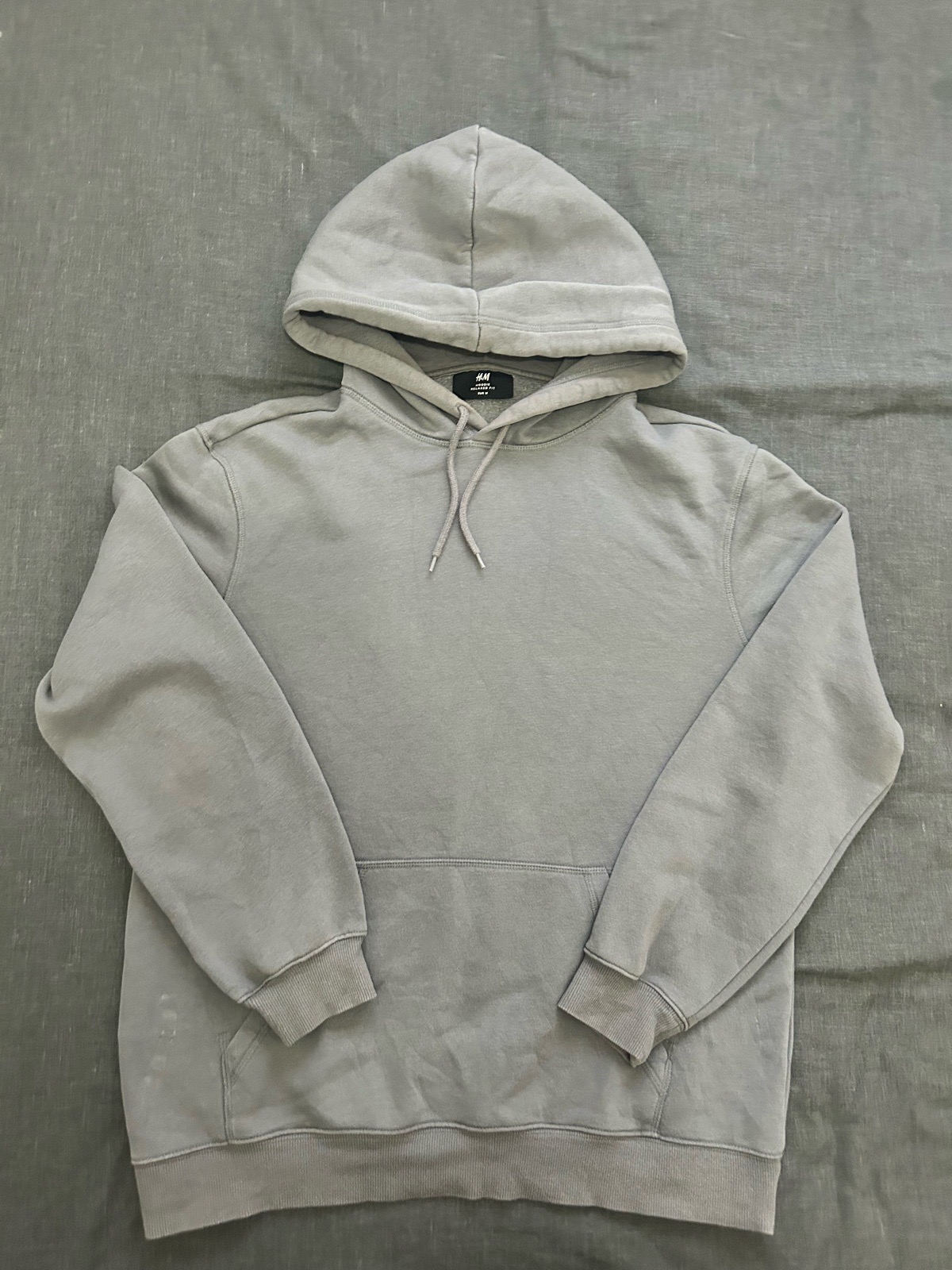 H&M grey relaxed fit hoodie size medium
