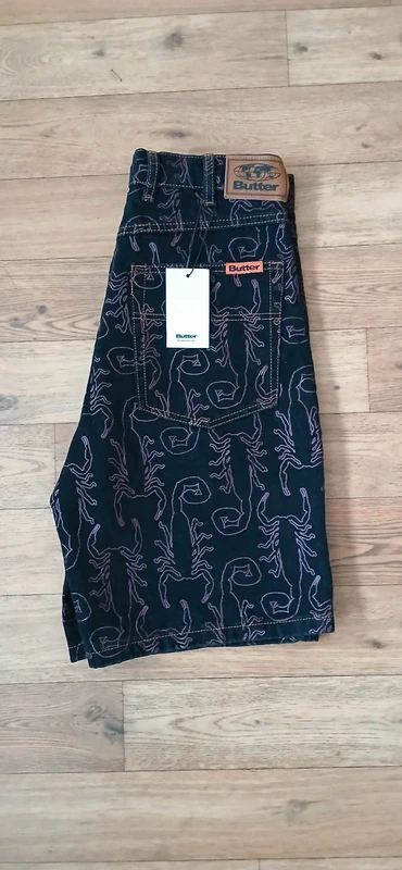 Butter Goods scorpion denim shorts