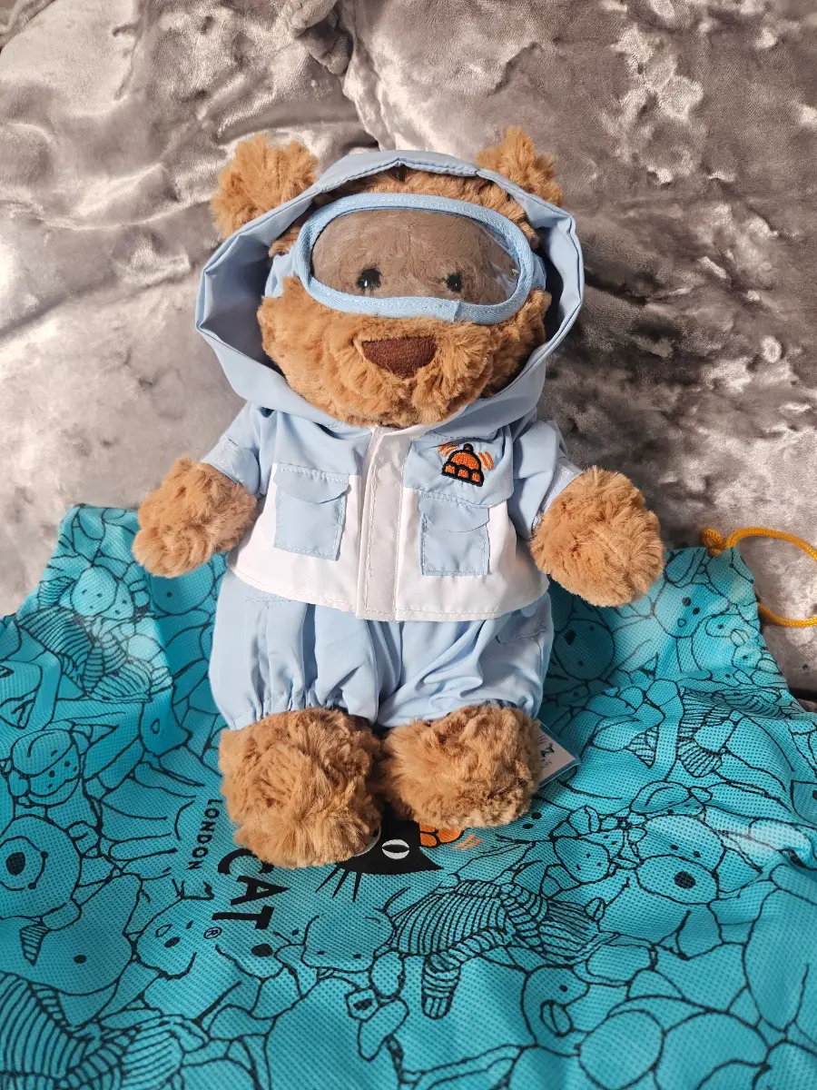 Jellycat Bartholomew Bear snow suit