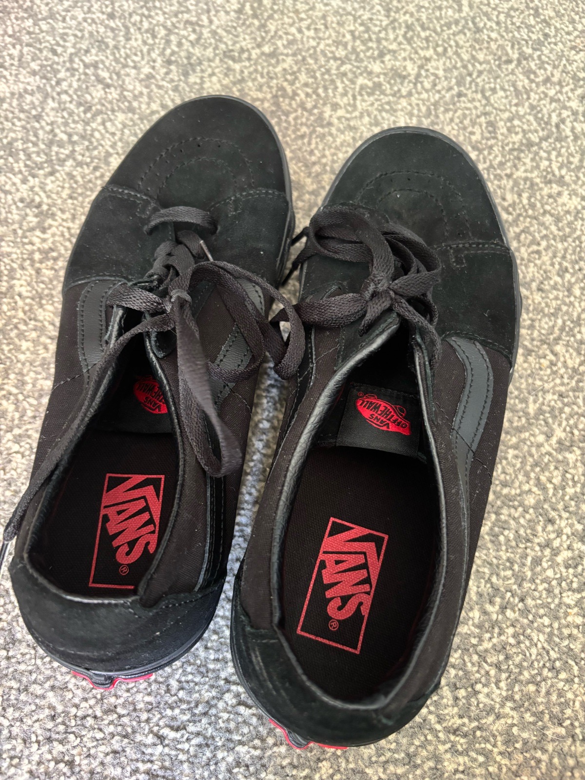 Black vans trainers