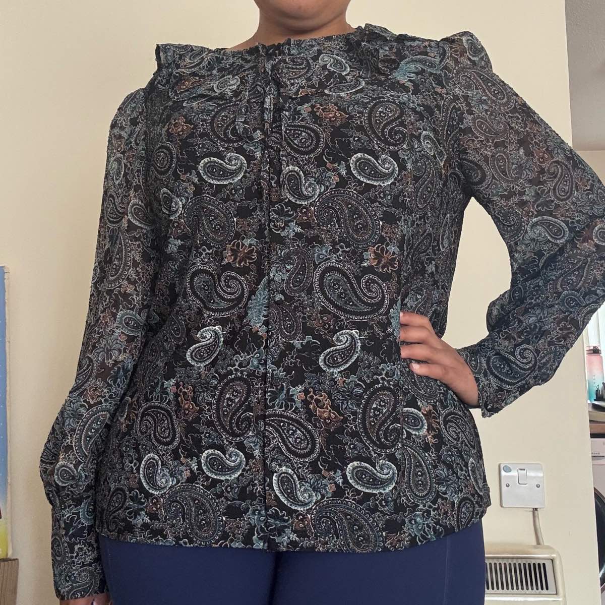 Next Paisley print blouse - Size 18