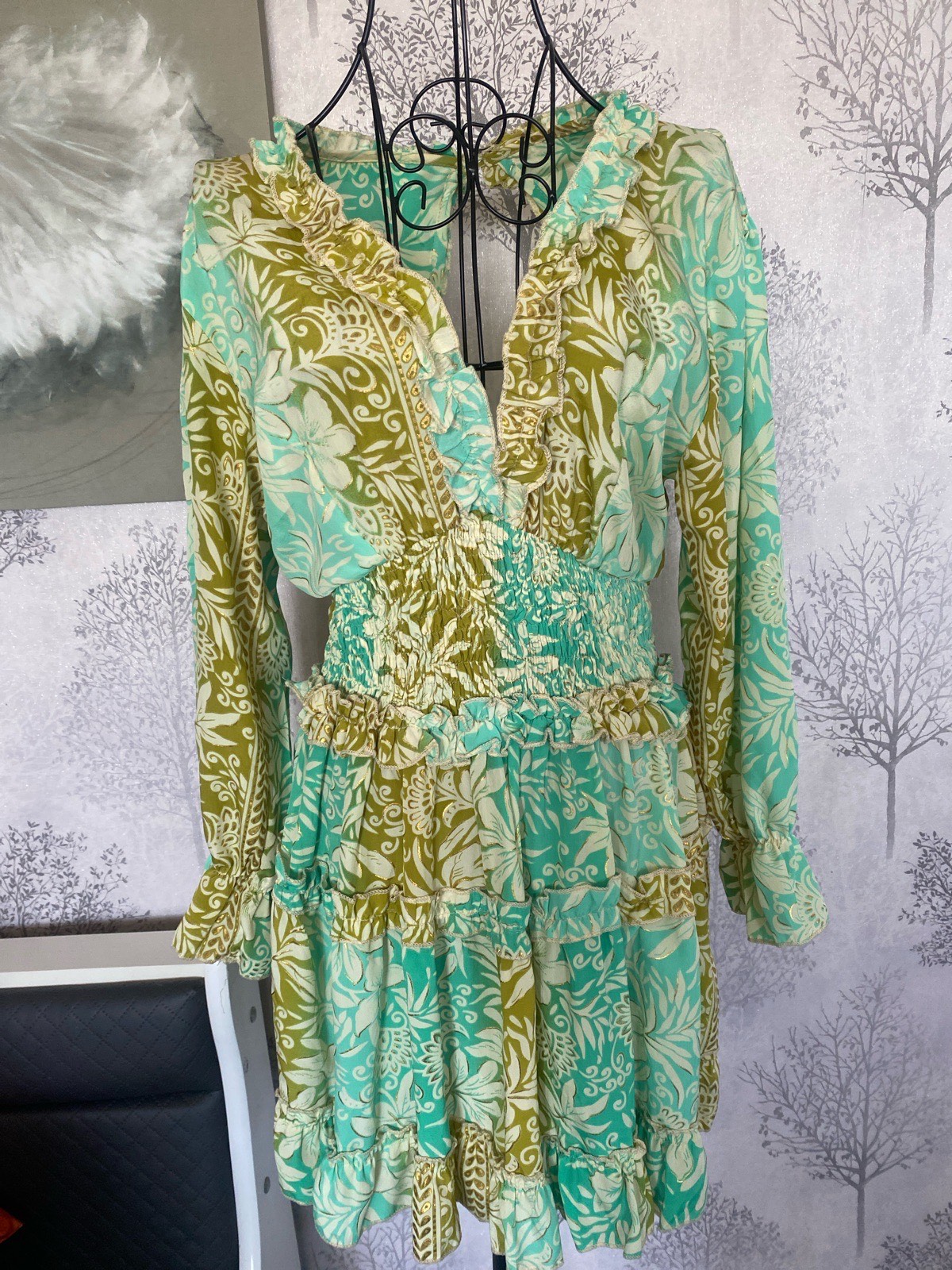 100% silk dress