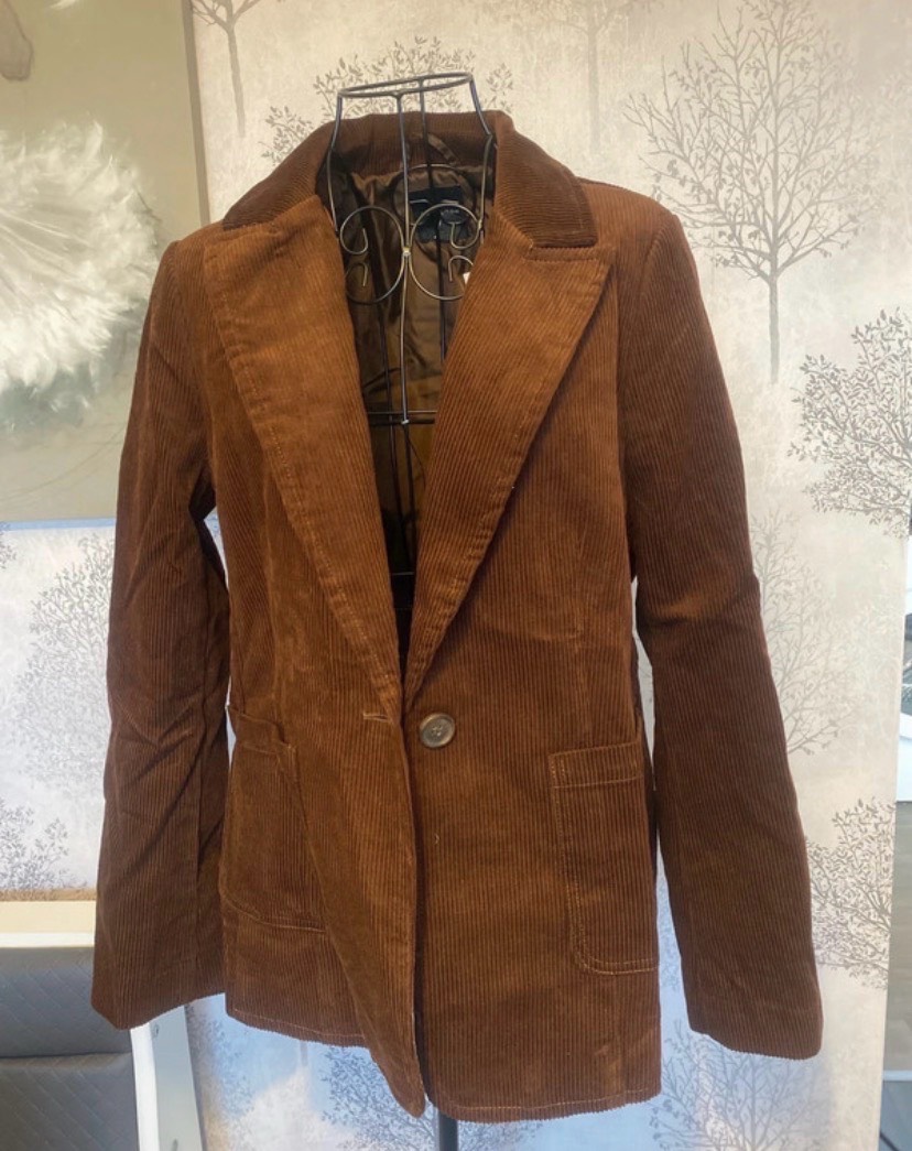 Womens brown corduroy jacket