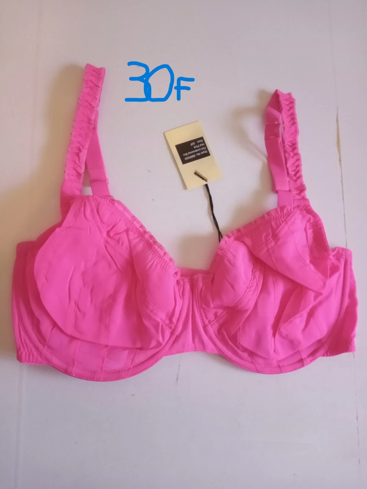 30F silk hot pink Sexy Panties and Naughty Knickers women's underwired bra