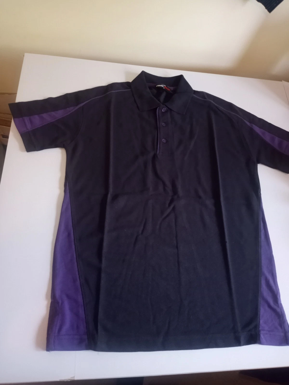 New Men's Finden & Hales Polo top t Shirt workwear navy purple small 38"