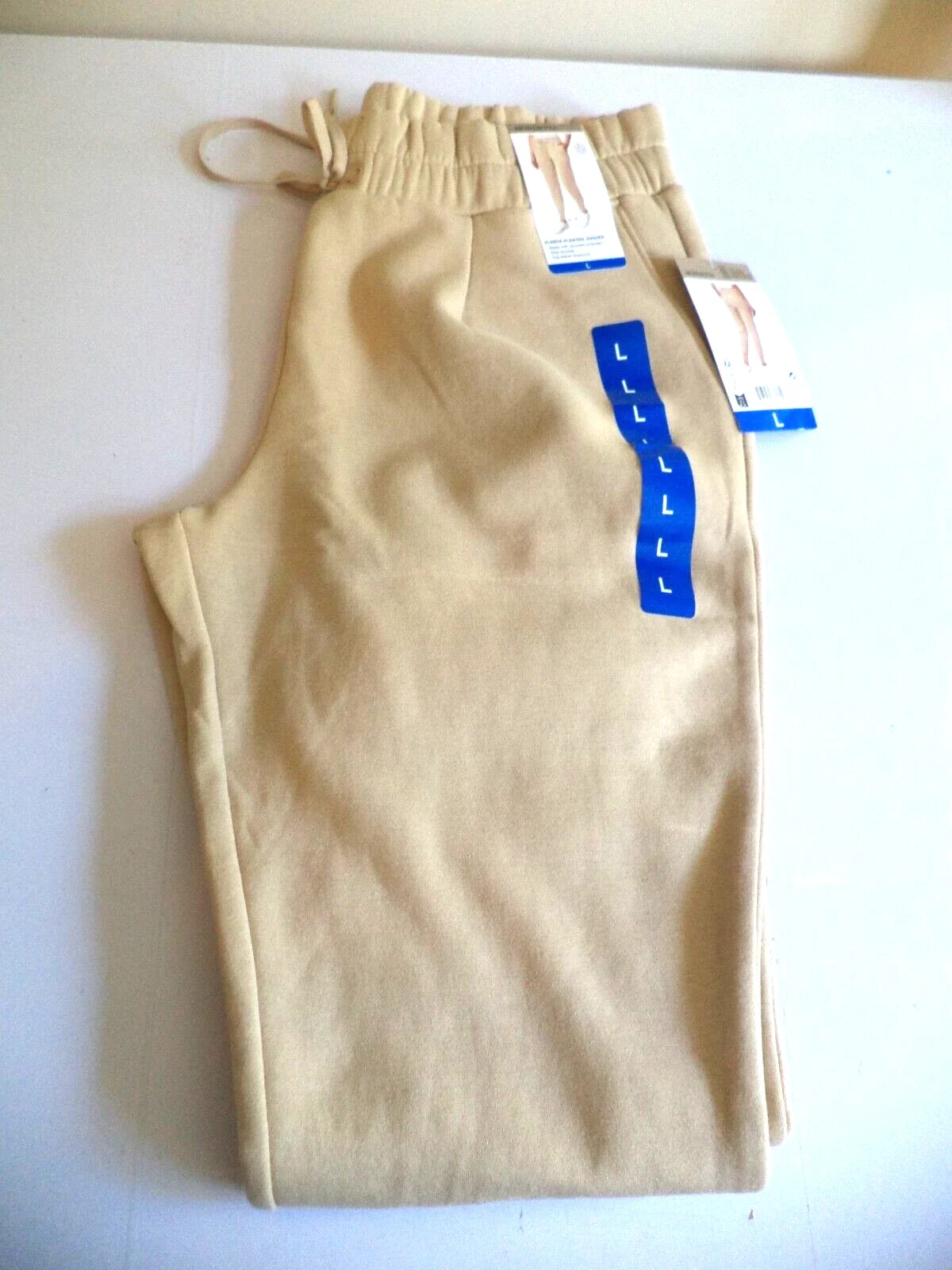 BNWT Mondetta Womens warm thick Fleece Pleated Jogger L LARGE JOGGING BOTTOMS size 14 16 18