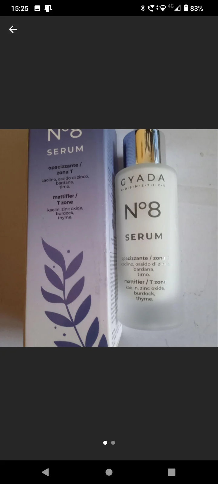 GYADA NO8 MATTIFIER MATTIFYING T ZONE face skin SERUM 30ML