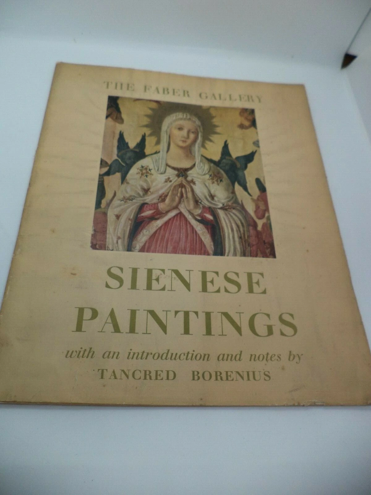 SIENESE PAINTINGS old vintage art book FABER GALLERY 1940s prints ancient icons