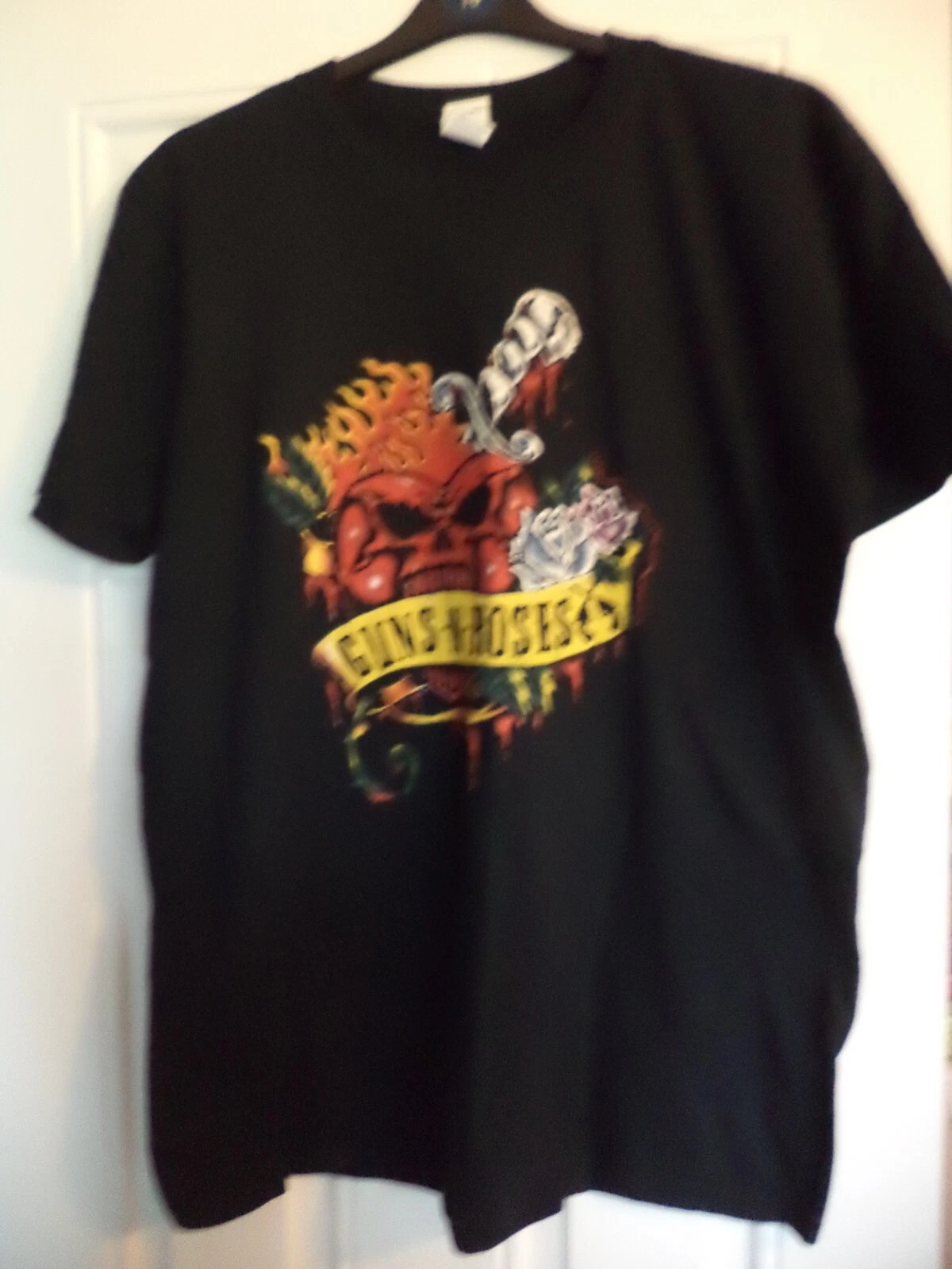 NEW Guns N' Roses ROCK BAND MUSIC CONCERT TOUR t shirt L LARGE 44" CHEST black men's