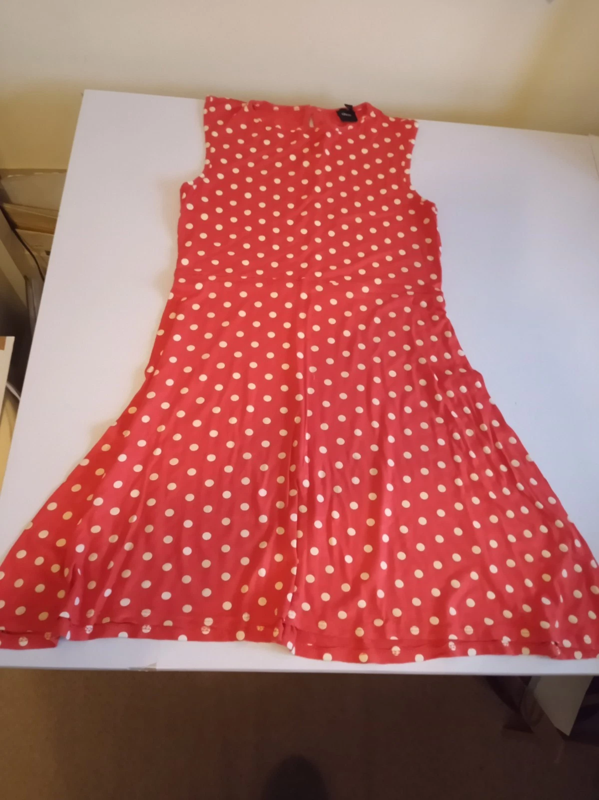 ASOS Women's Red & white Polka Dot Mini short skater Size 12 summer