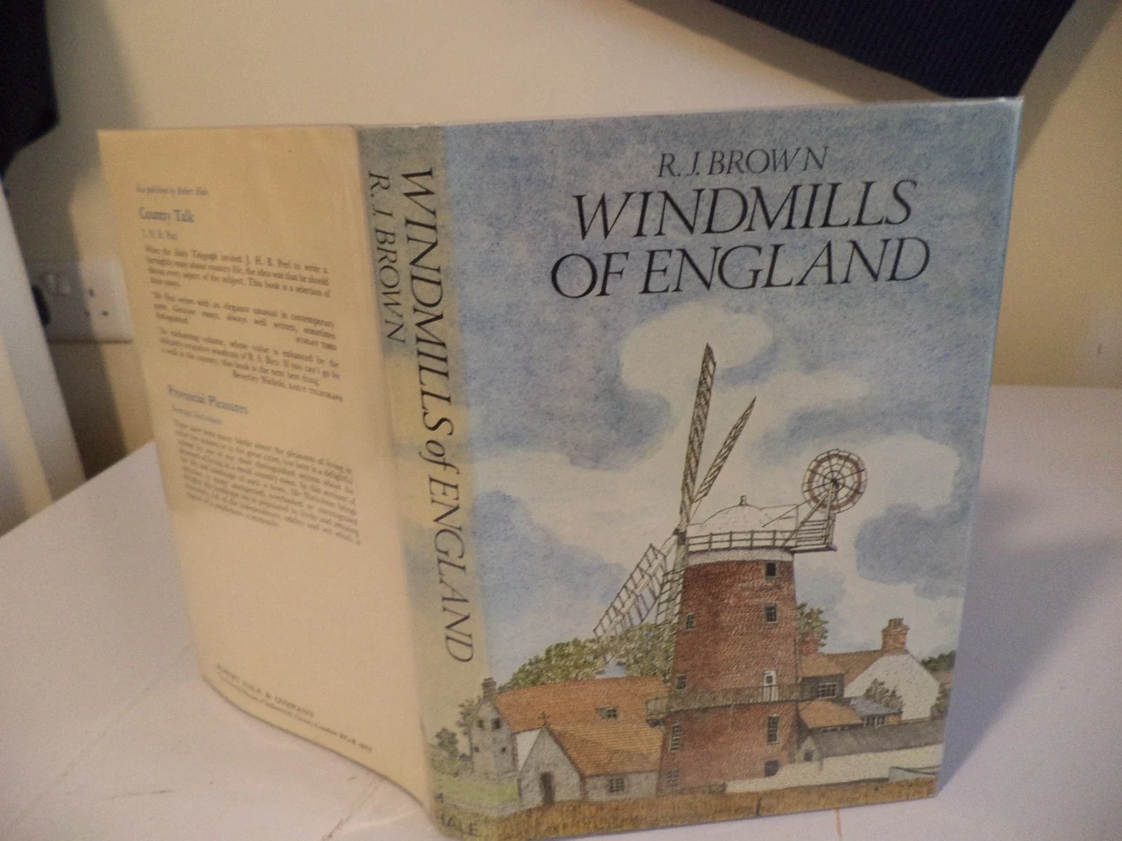 Windmills of England R. J. Brown old vintage architecture history book 1st ed