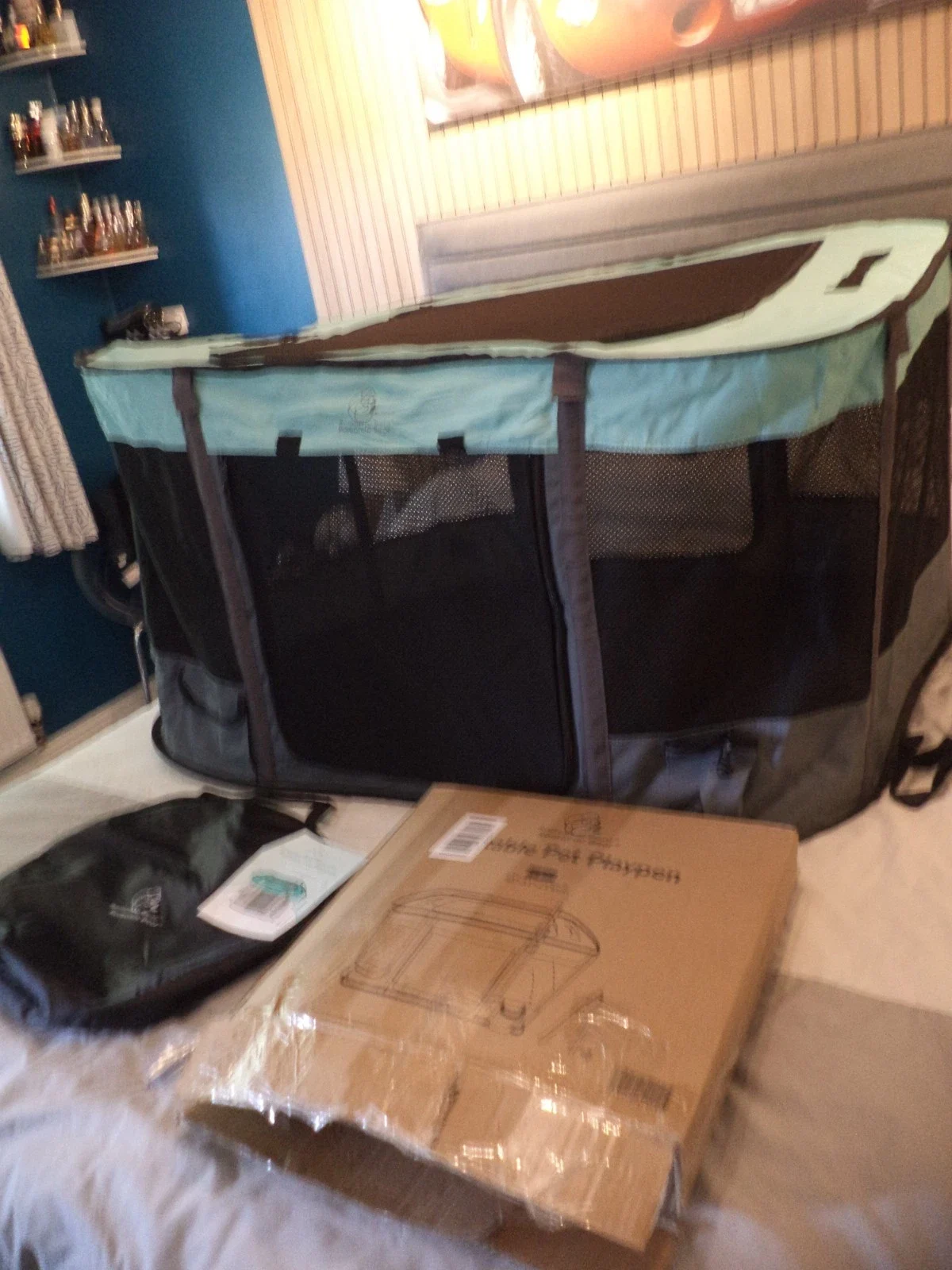 large pop up Foldable Pet Playpen Cat Dog Puppy Fence crate Cage Soft Portable