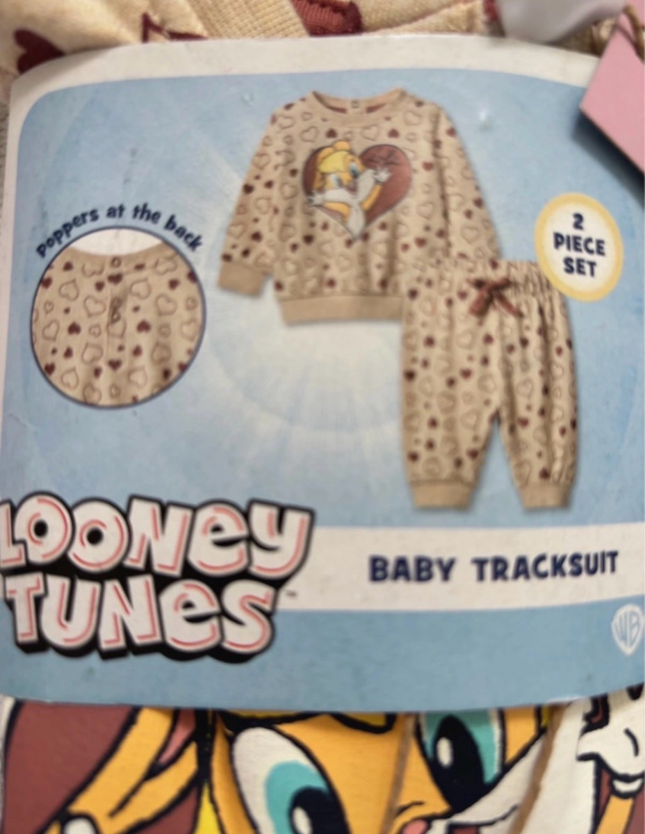 Looney Tunes Baby Tracksuit Set BNWT 2-6 Months Tweety Pie