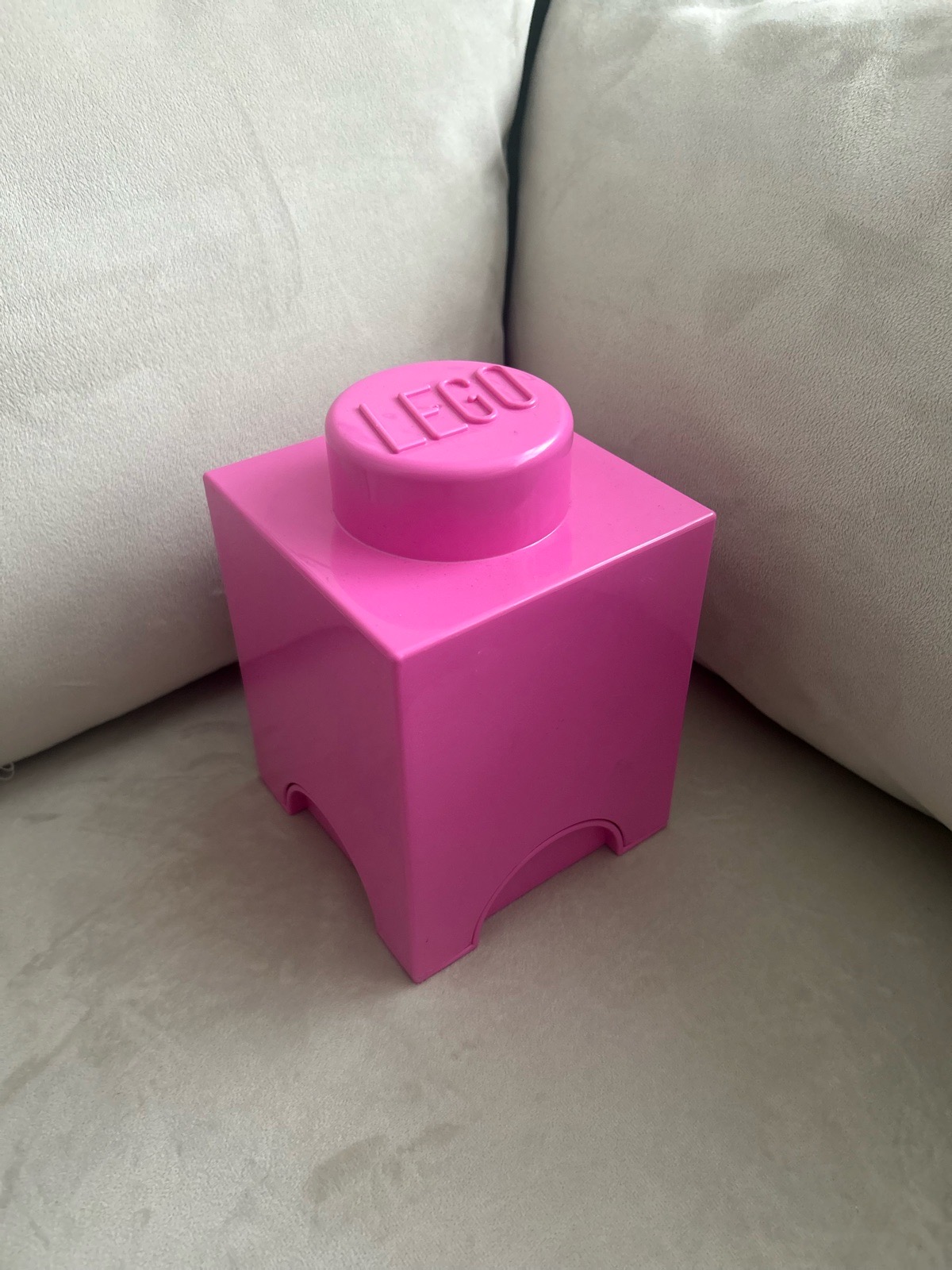 Official LEGO 1-Stud Storage Brick Box - Pink (Lightly Used)