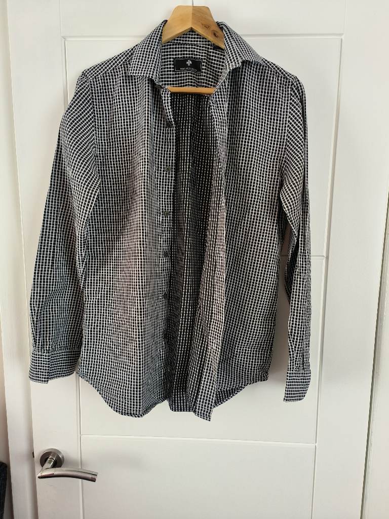 Hardy Amies checked shirt long sleeve