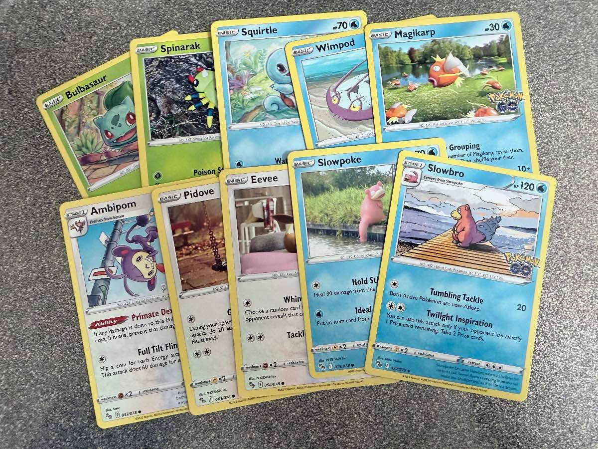Pokemon Go card collection