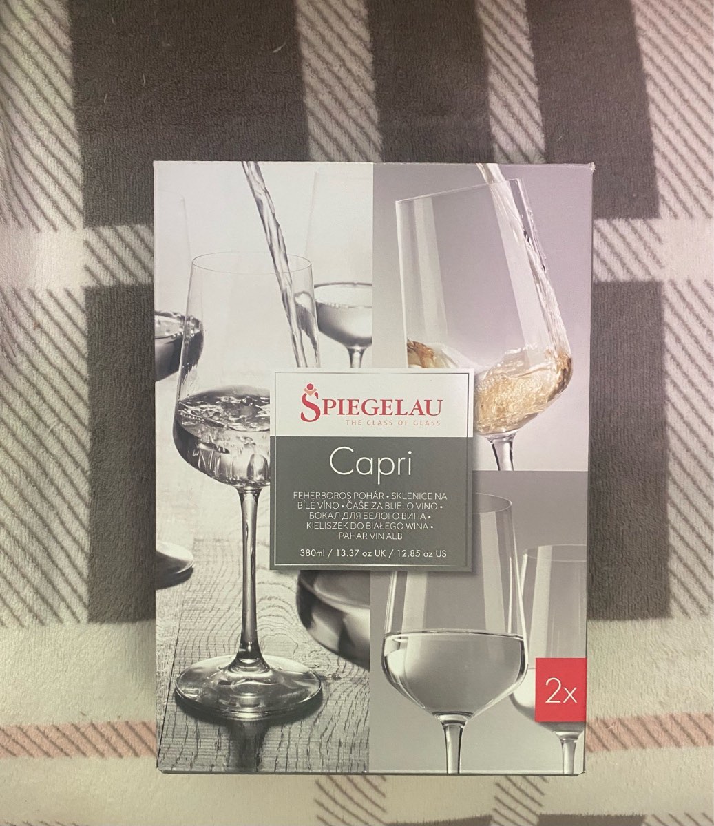 Spiegelau capri 2 pack 380ml white wine glasses