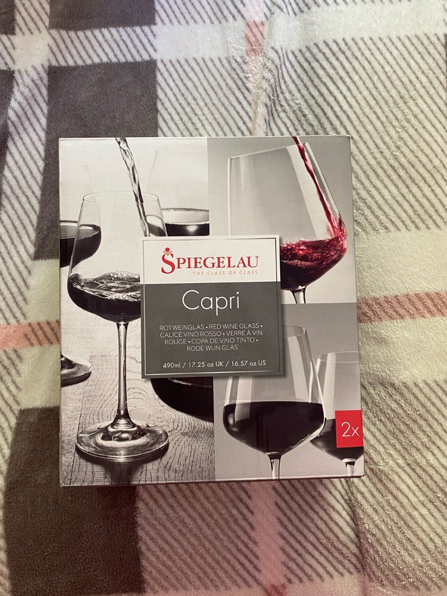 Spiegelau capri pack of 2 490ml red wine glasses