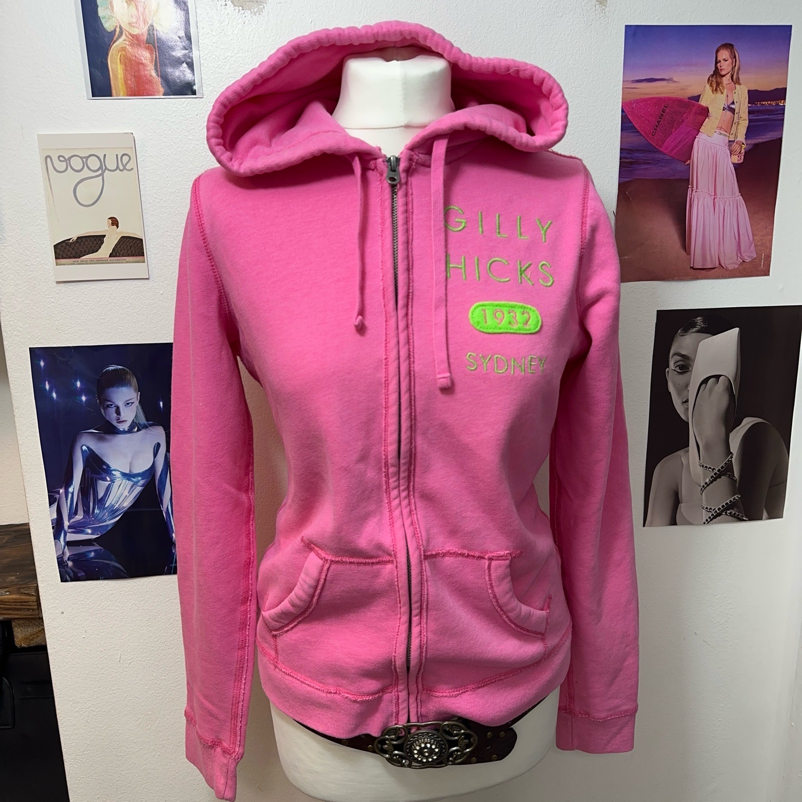 Gilly Hicks Y2K hooded zip up size L fits 12-14 twilight core