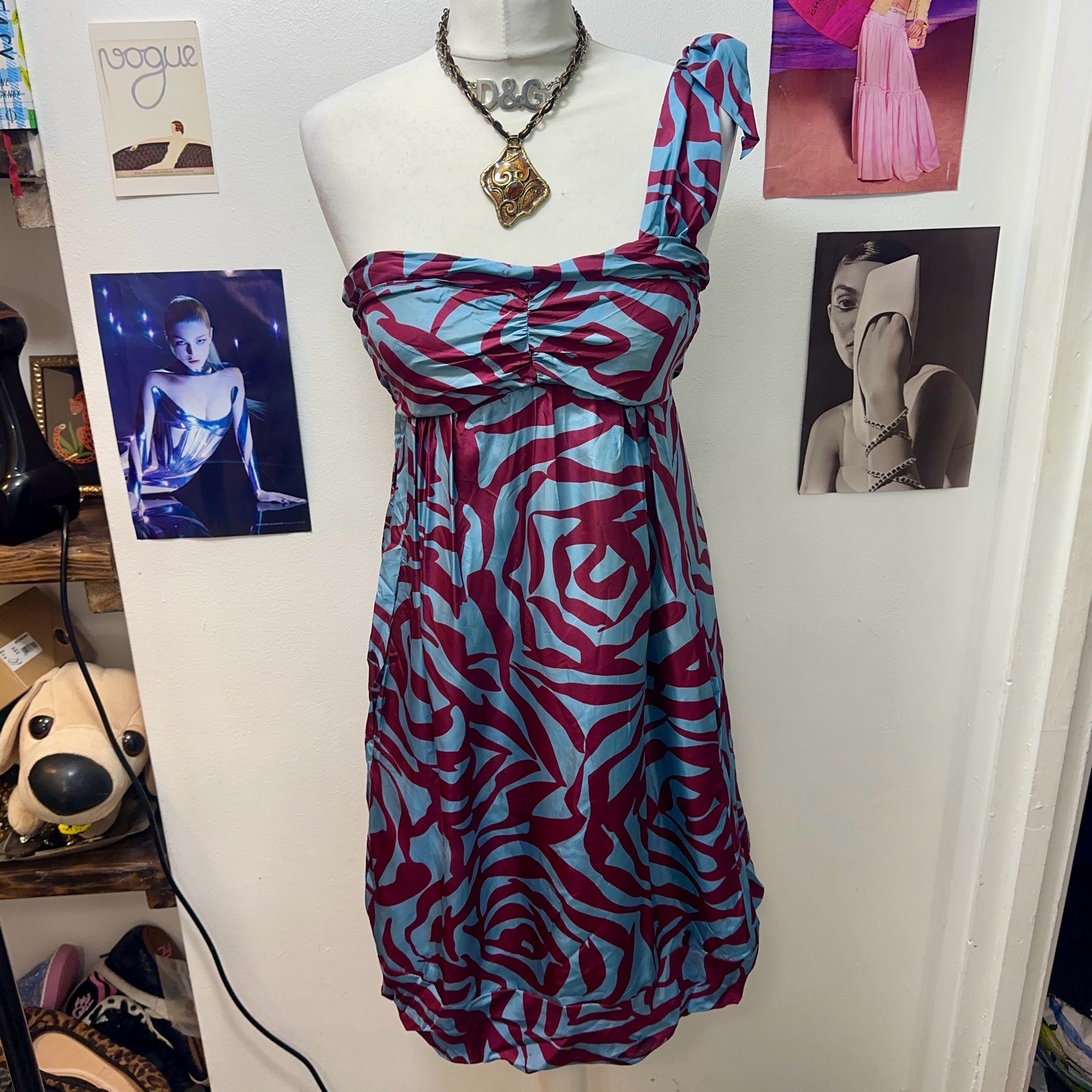 Marc Jacobs silk bubble hem dress US size 2