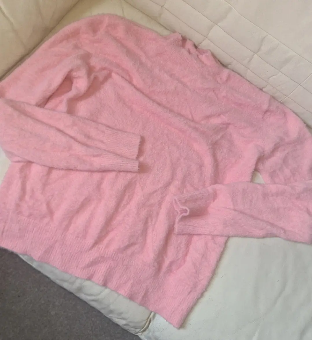 Womens turtleneck jumper shein pink size L