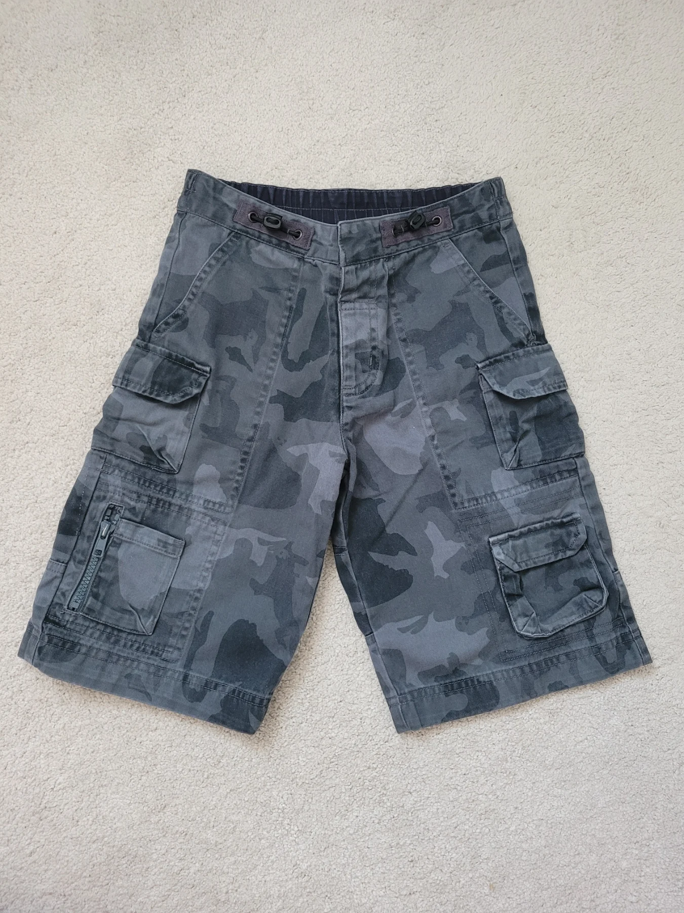 VGUC Next Camo Cargo Shorts. Size 7 years
