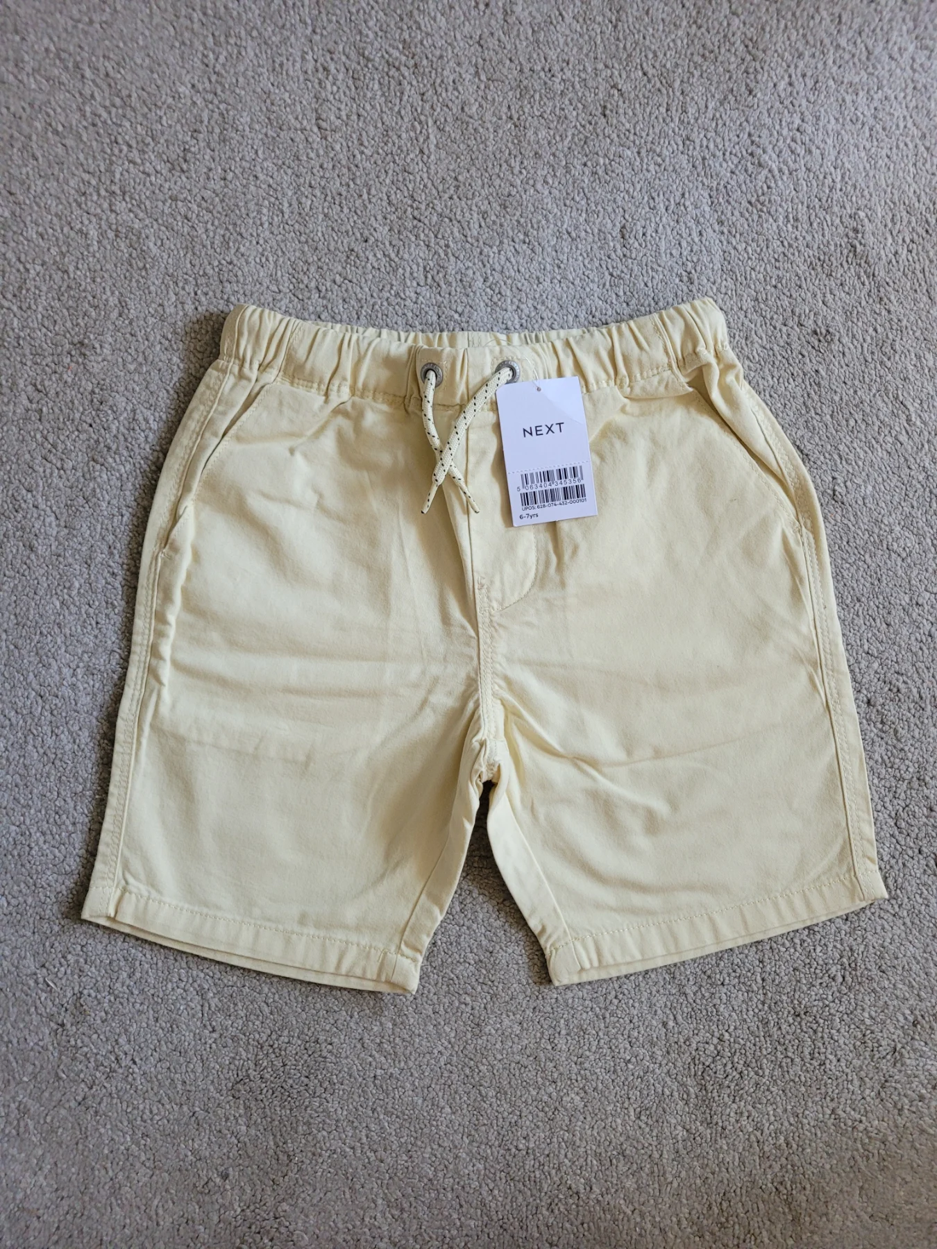 BNWT Next 100% Cotton Smart Summer Jogger Shorts. Size 6-7 years