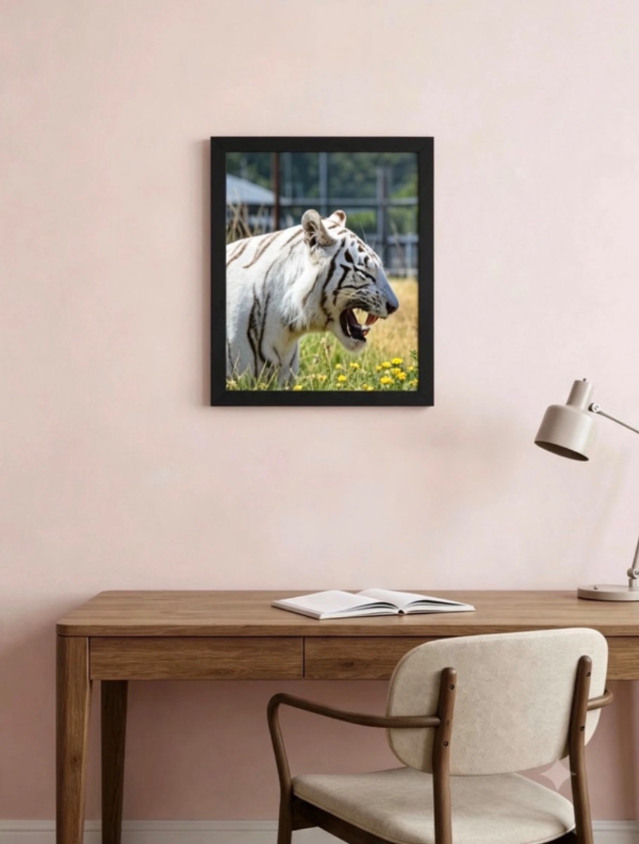 Majestic White Tiger Close-Up Wildlife Photography Print | Original PhotosByJess