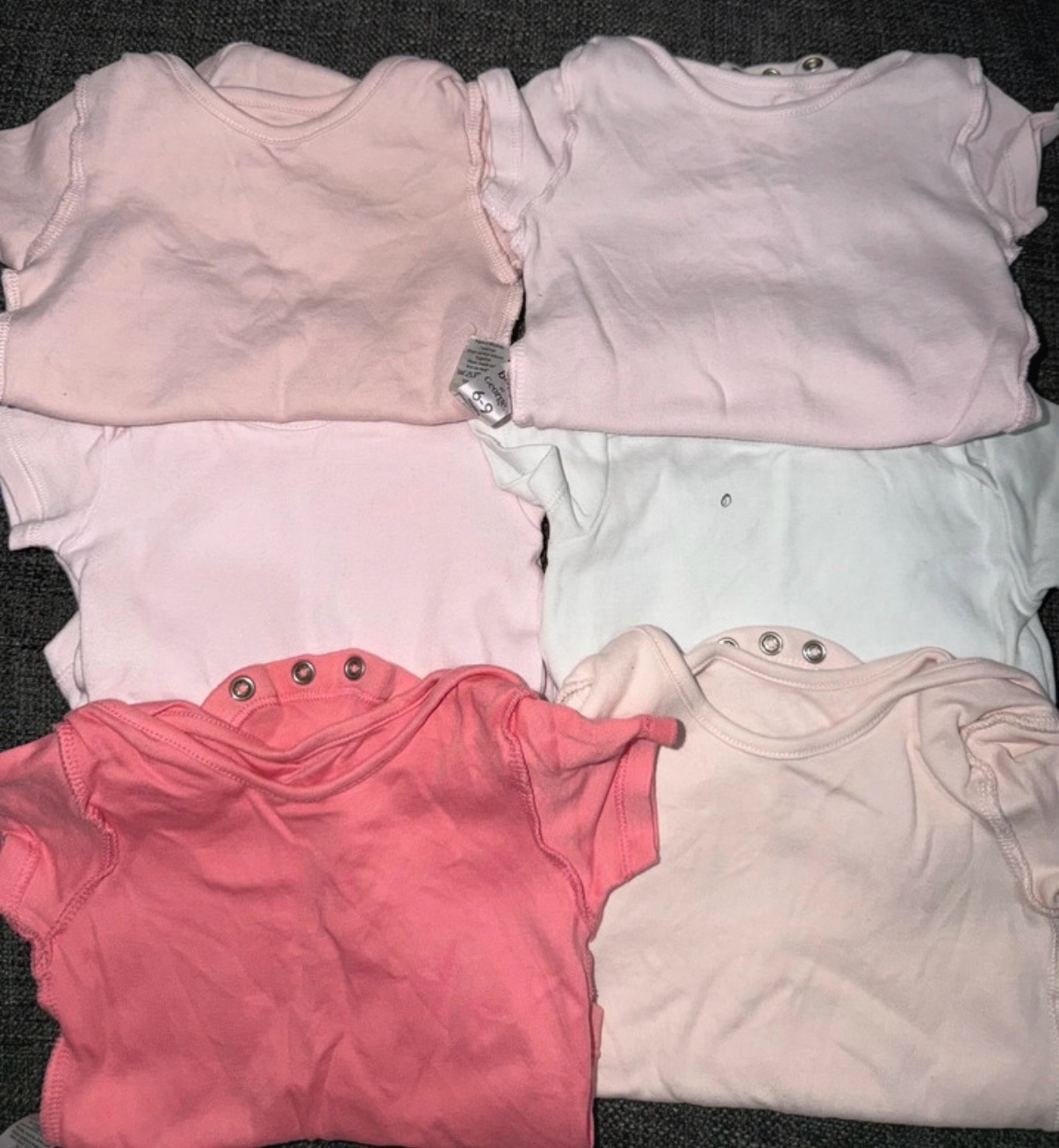 8 baby girl vests