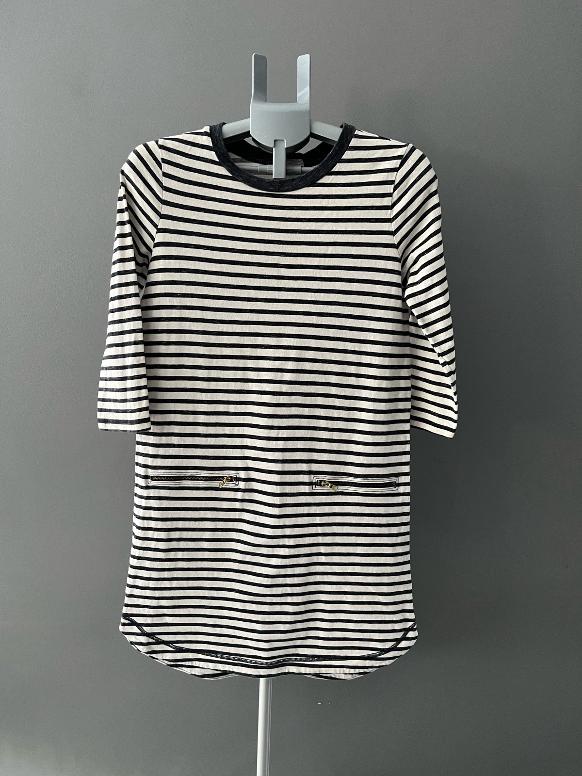 Gap Striped T-Shirt Dress w/ Zipper Pockets (Size S)