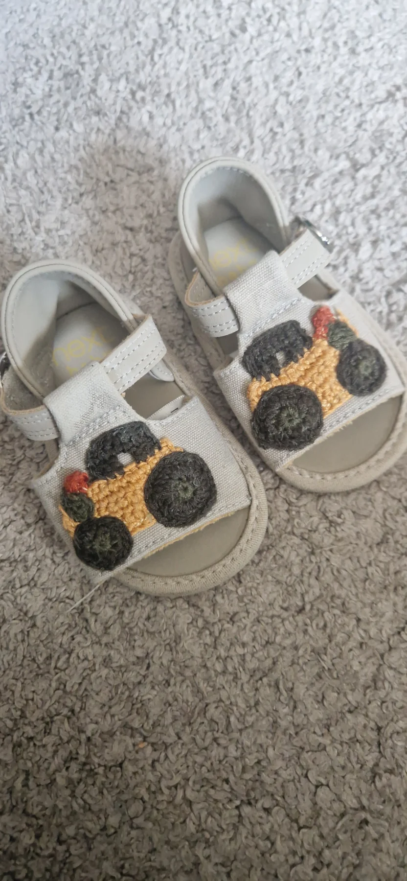 Next Baby Tractor Sandals Size 2 6-12 Months