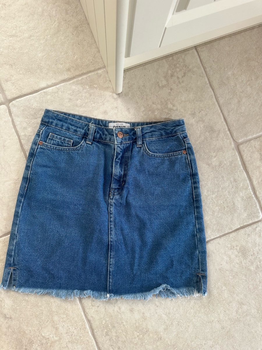 Denim mini skirt