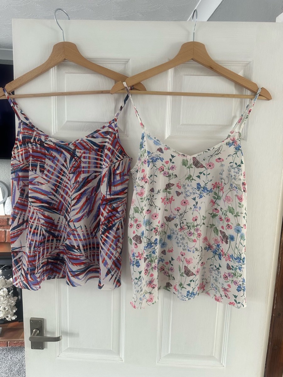 Cami vest tops x2